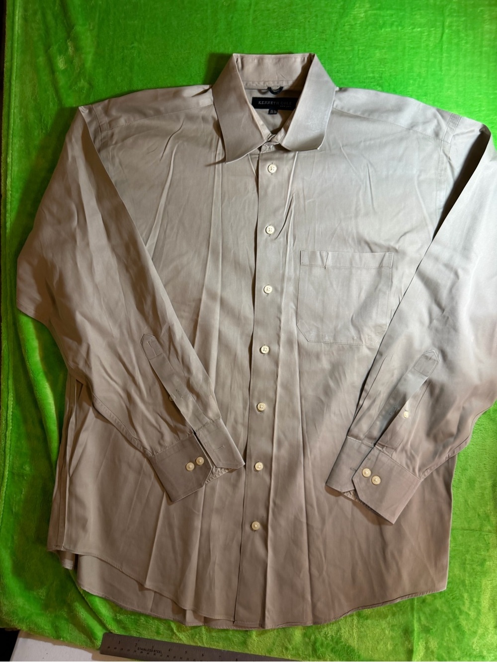 Kenneth Cole Men's Dress Shirt in Taupe